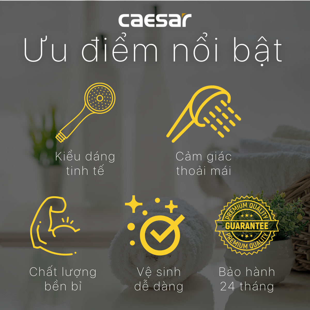Bát "Tay" Sen 1 Chức Năng CAESAR SH212