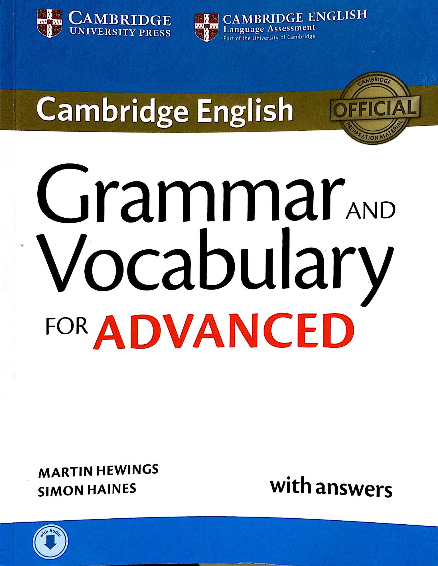 Grammar and Vocabulary for Advanced Book with Answers and Audio: Self-Study Grammar Reference and Practice