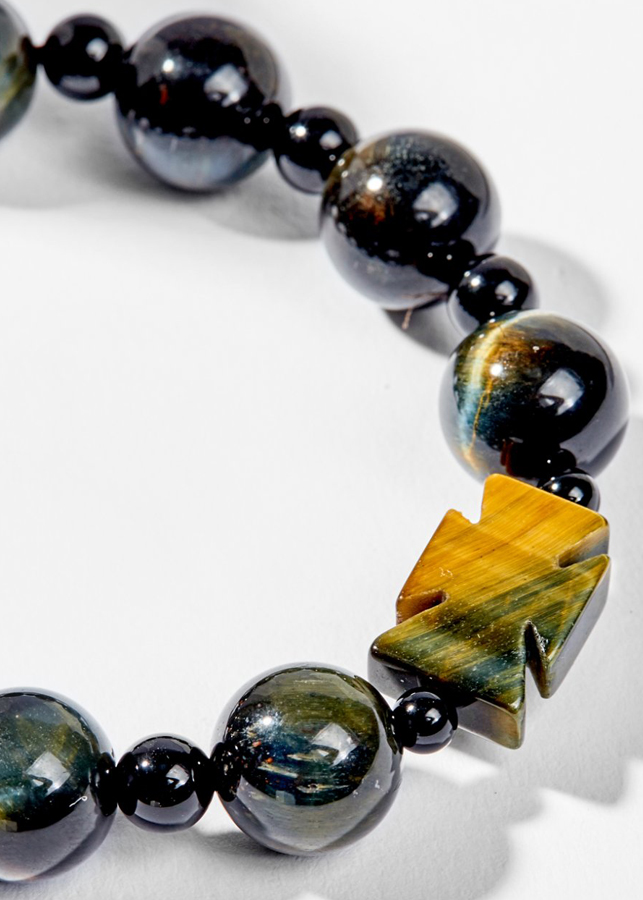 Vòng Chuỗi Mân Côi Đá Mắt Hổ Xanh Đen - Ngọc Quý Gemstones