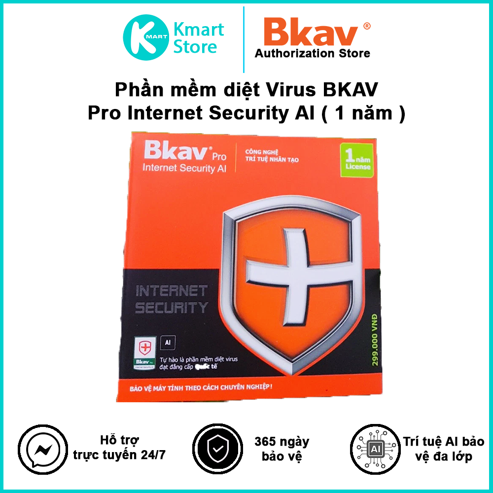 Phần Mềm Diệt Virus BKAV Profressional 1 PC 12 Tháng - Hàng Chính Hãng