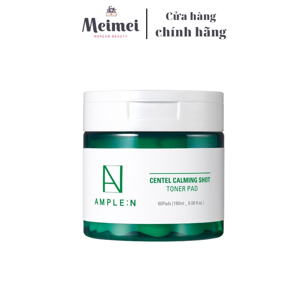 Bông toner Ample:N Centel Calming Shot Toner Pad 60 miếng
