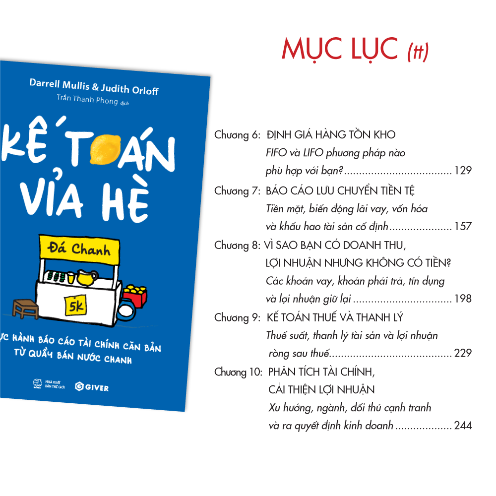 Hình ảnh Kế Toán Vỉa Hè - Thực Hành Báo Cáo Tài Chính Căn Bản Từ Quầy Bán Nước Chanh