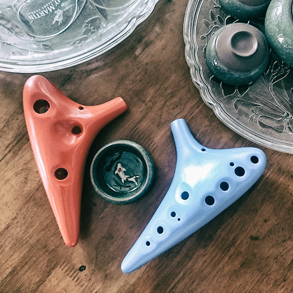 Sáo Đất Ocarina Nhựa 12 Lỗ Không Lo Rơi Vỡ Chuẩn AC