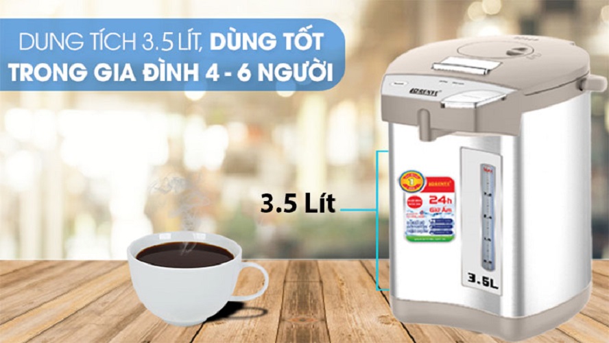 Bình Thủy Điện Lorente LT-5035 750W dung tích 3.5L Bình giữ nhiệt chế độ tự động ngắt, đun an toàn, ruột inox- Hàng Chính Hãng