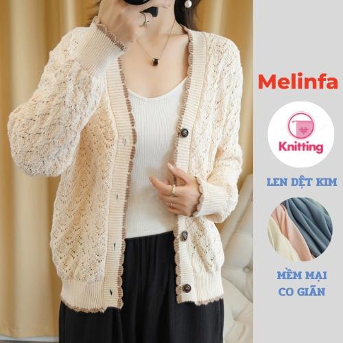 Áo len cardigan nữ len dệt kim Quảng Châu mềm mịn co giãn len Quảng Châu mặc mùa thu đông mã VAA0319