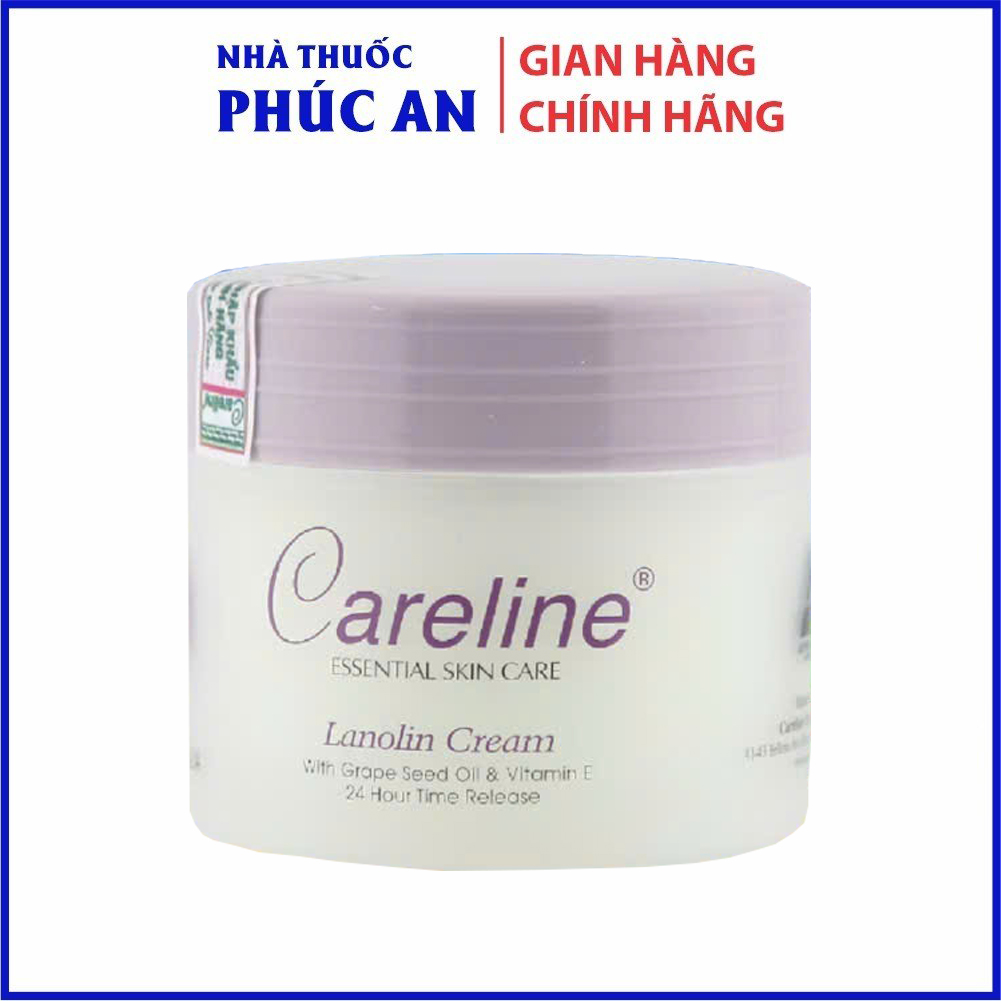 Kem dưỡng da mỡ cừu Careline Lanolin Cream 100ml giúp dưỡng ẩm, làm trắng, chống lão hoá và mềm da