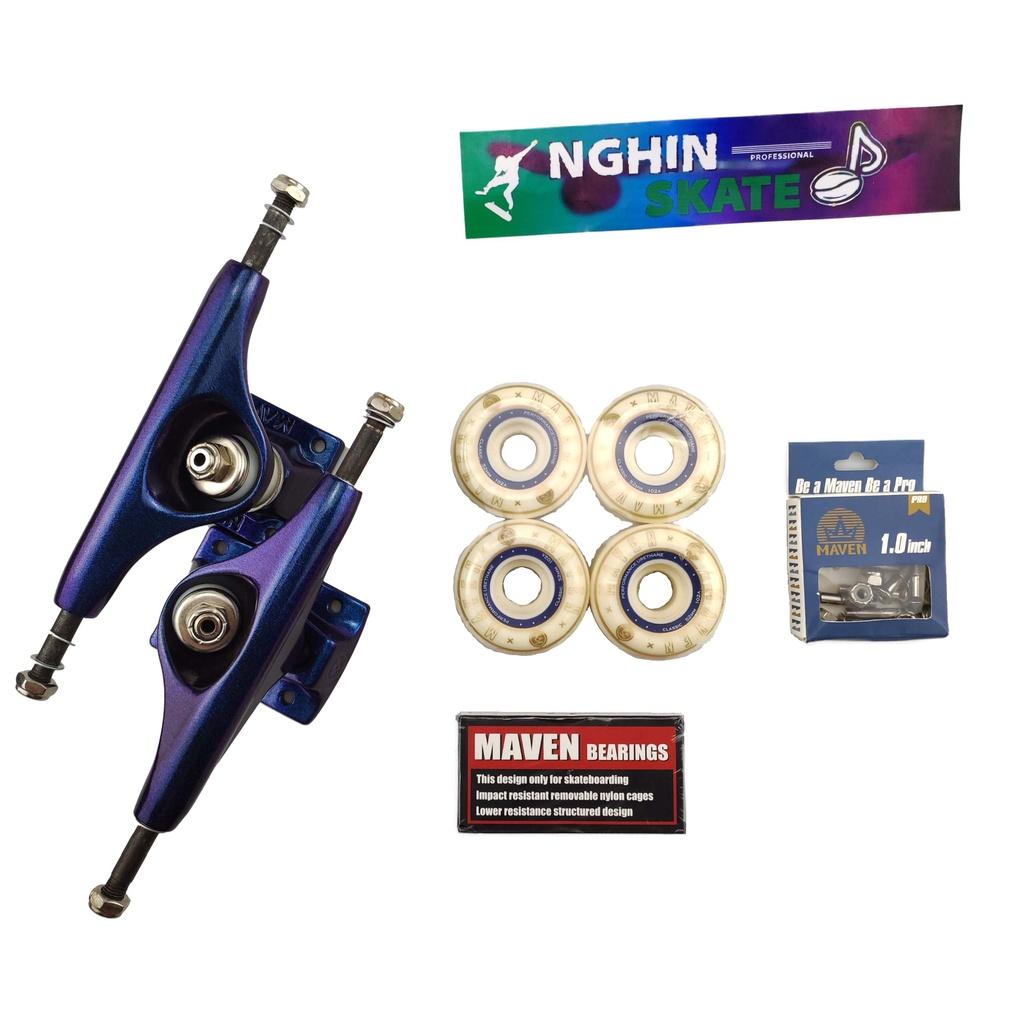 Maven Set Truck Purple | Ván Trượt Nguyên Bộ | NGHỊN SKATE