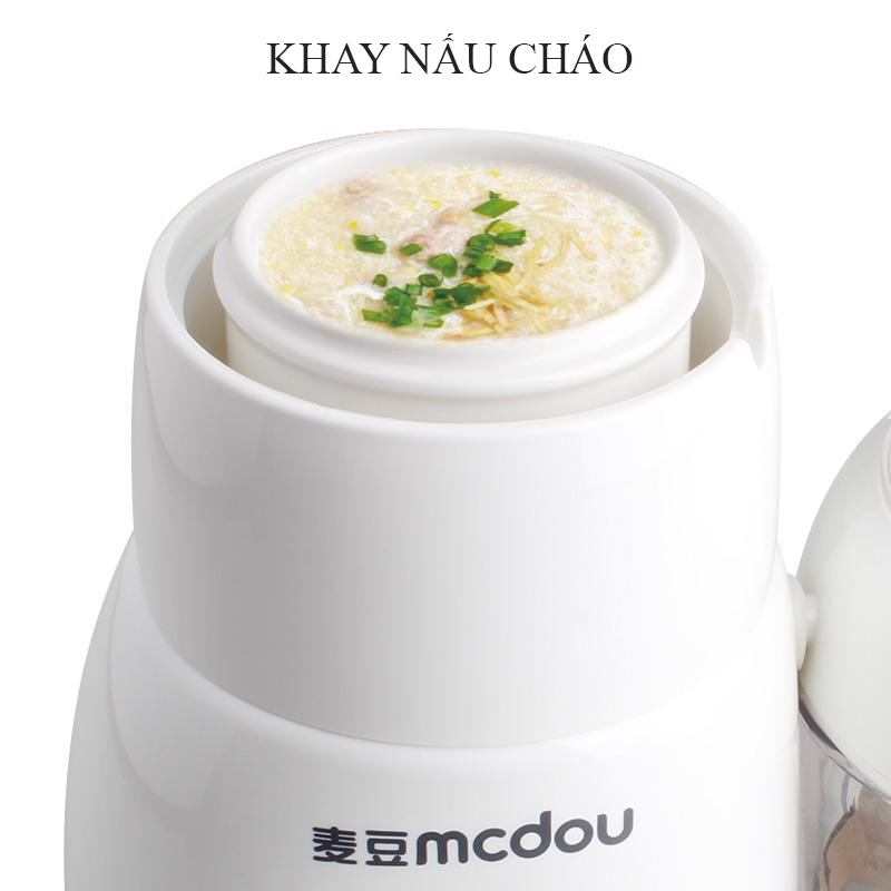 Máy xay hấp đa năng, máy nghiền đa năng, máy hầm cháo,  máy hâm sữa, máy tiệt trùng McDou 7 in 1- hàng chính hãng