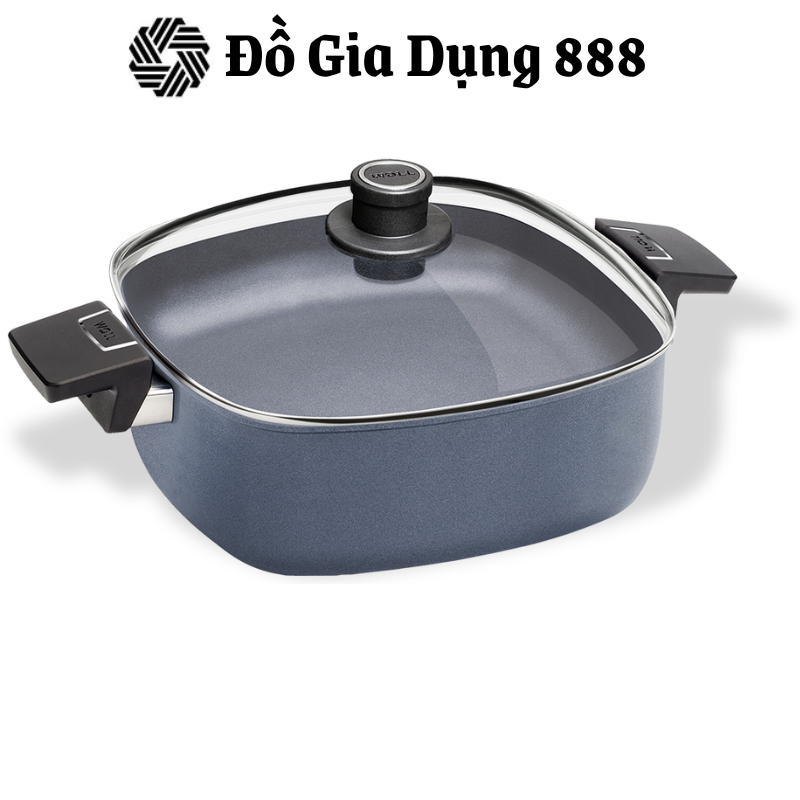 Chảo vuông 2 quai cầm WOLL Diamond Lete Casseroles Công nghệ chống dính kim cương