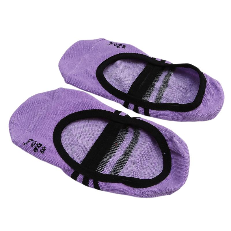 Phụ Nữ Tập Yoga Chuyên Nghiệp Khiêu Vũ Tất Thể Thao Chống Trơn Trượt Cotton Đi Xe Đạp Tất Nữ Pilates Tất Múa Ba Lê Gót Chân Bảo Vệ Color: red