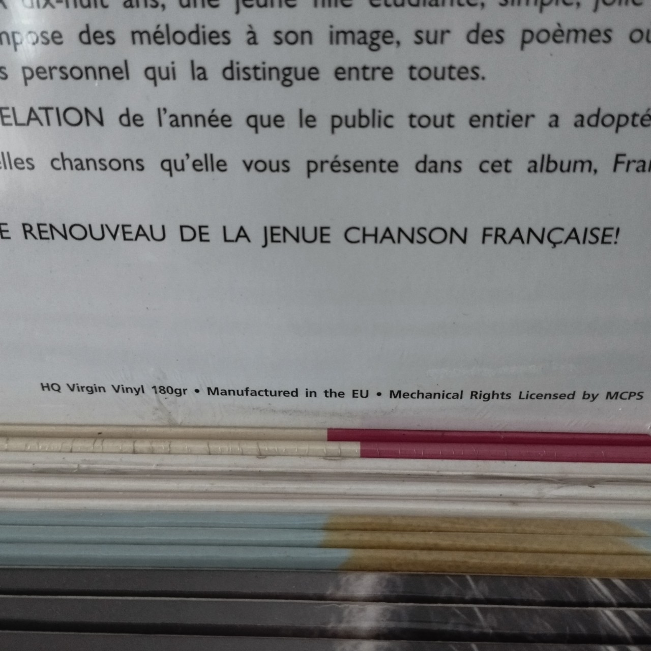 Đĩa than - LP - Francoise Hardy ‎– Tous Les Garcons Et Les Filles - New vinyl record