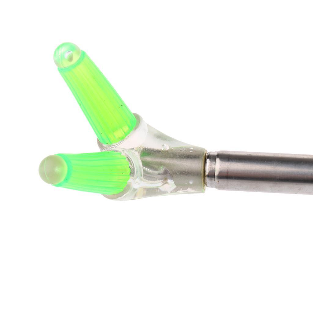 Stainless Steel Fishing Rod Stand Bracket Fishing Rod Ground Holder Telescopic Rod Stand Support Holder Ground Insert Equipped with ABS Anti-skid Sleeve