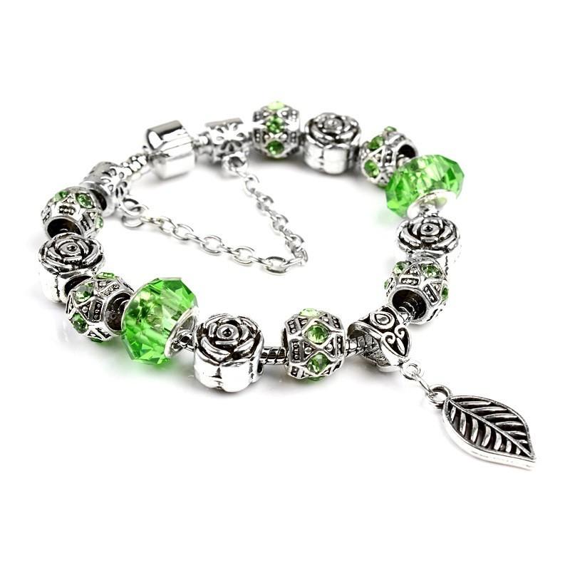 Vòng tay charm chiếc lá