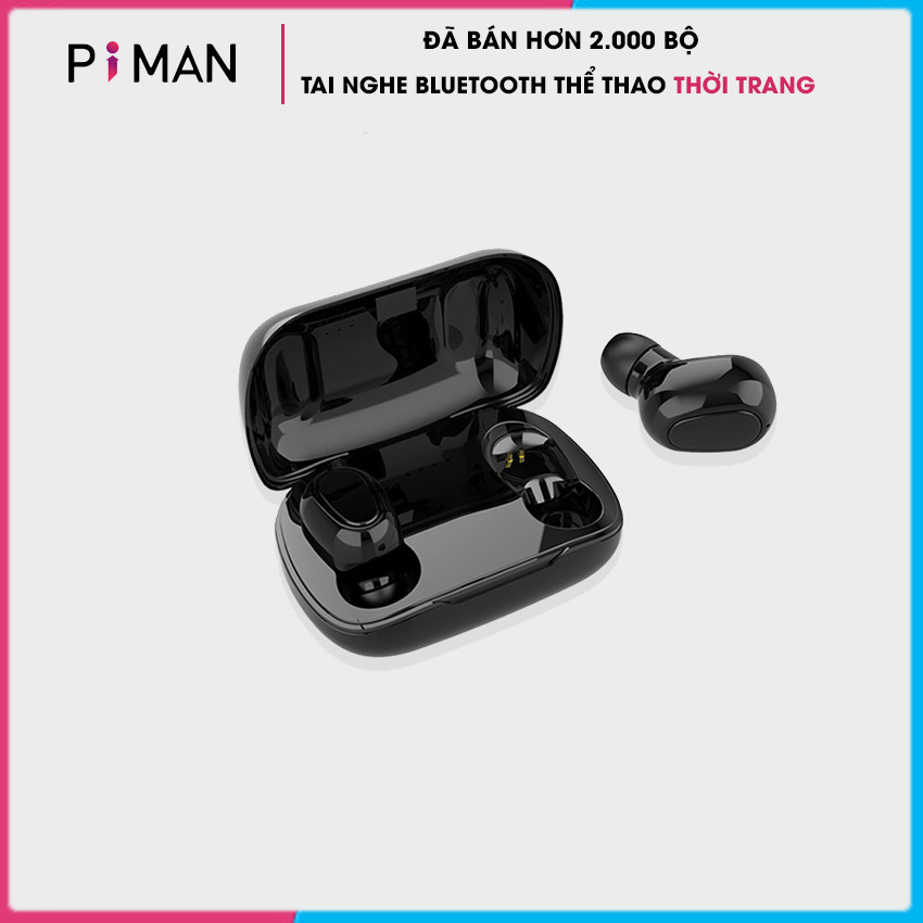 Tai nghe Bluetooth 5.0 nhét tai không dây mini gaming pin trâu trời trang- Đèn LED hiển thị dung lượng pin - Hàng chính hãng TNBT01