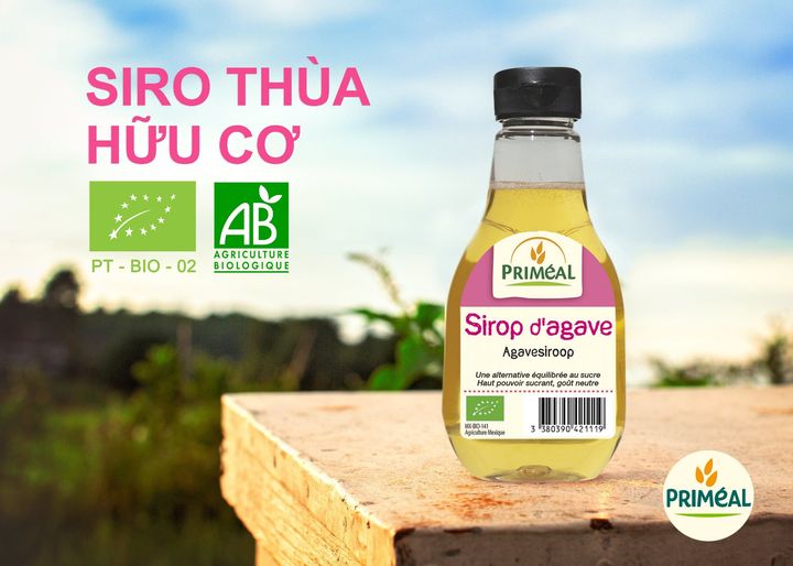 Siro Cây Thùa Hữu Cơ Primeal Organic Agave Syrup 330g