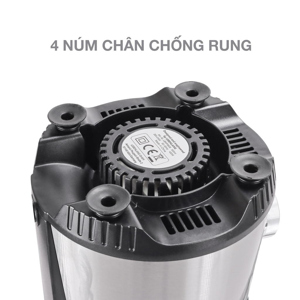 Máy xay thịt đa năng Lebenlang LBMF8906 công suất 400W, dung tích cối xay 500ml, bảo hành điện tử 2 năm - hàng chính hãng