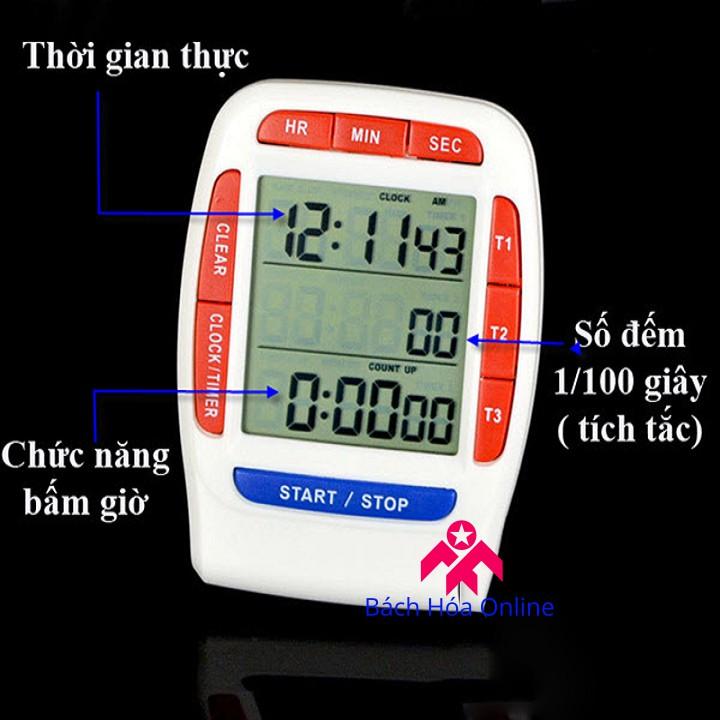 Đồng hồ bấm giờ đếm ngược điện tử 3in1 PS-370