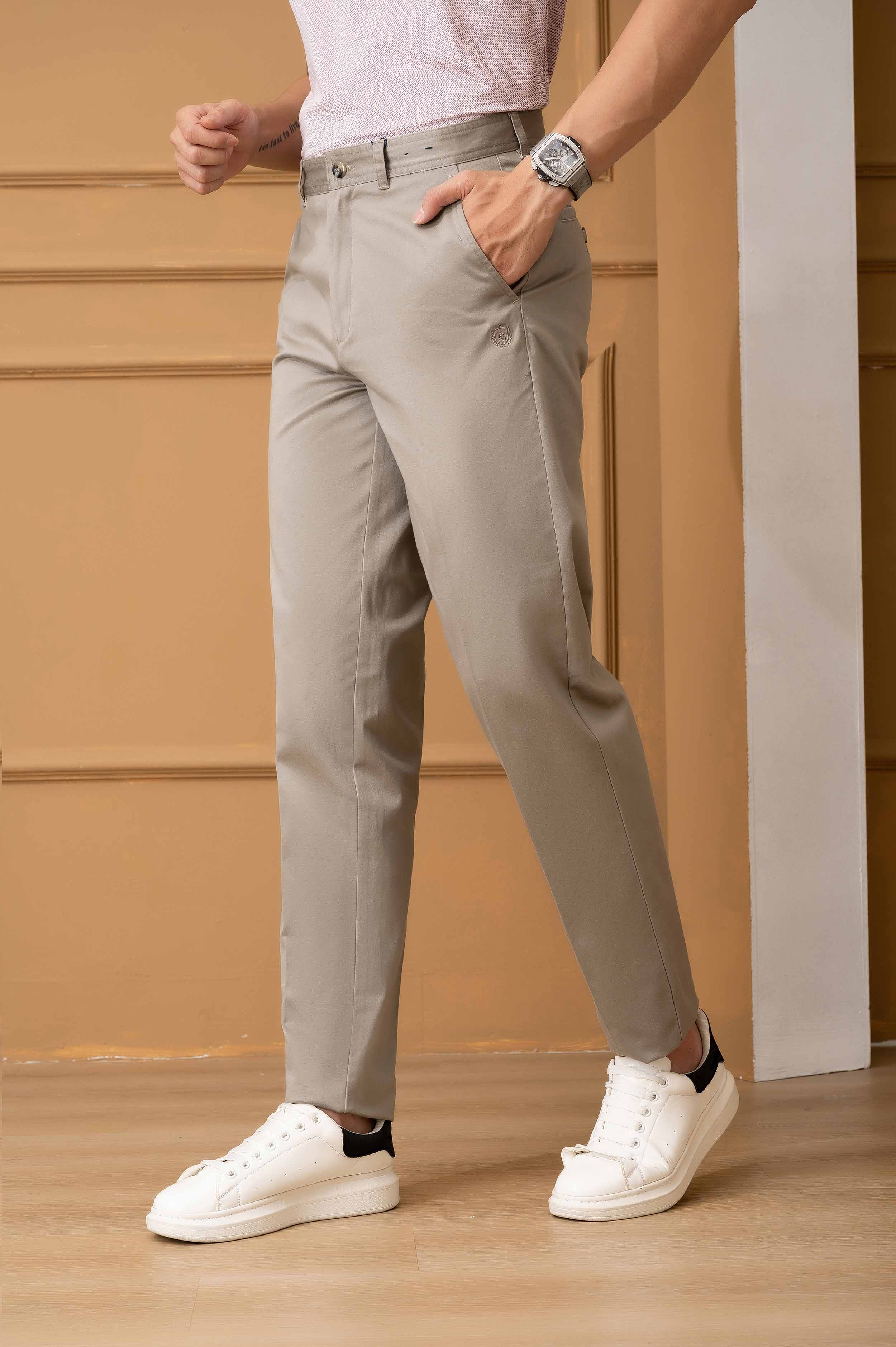Quần kaki nam, quần thô dáng SlimFit, chất liệu vải kaki cao cấp bền đẹp, thiết kế cạp đính đỉa, ống đứng ALIGRO ALGK059