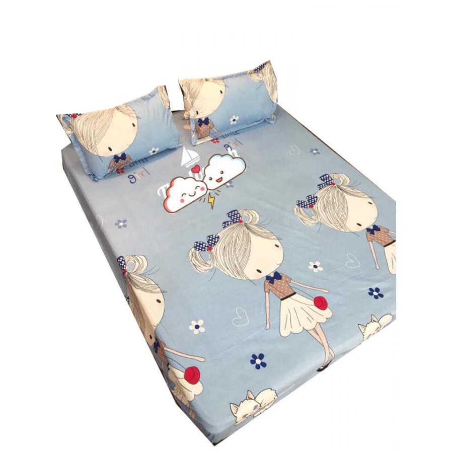 Bộ ga gối Cotton Poly cô gái đeo túi