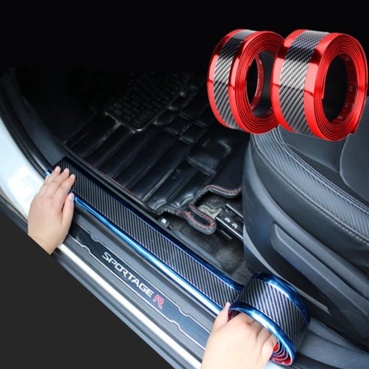 Cacbon dán cốp, dán bước chân chống xước xe ô tô - Rộng 50MM x Dài 2,5M: CB-02