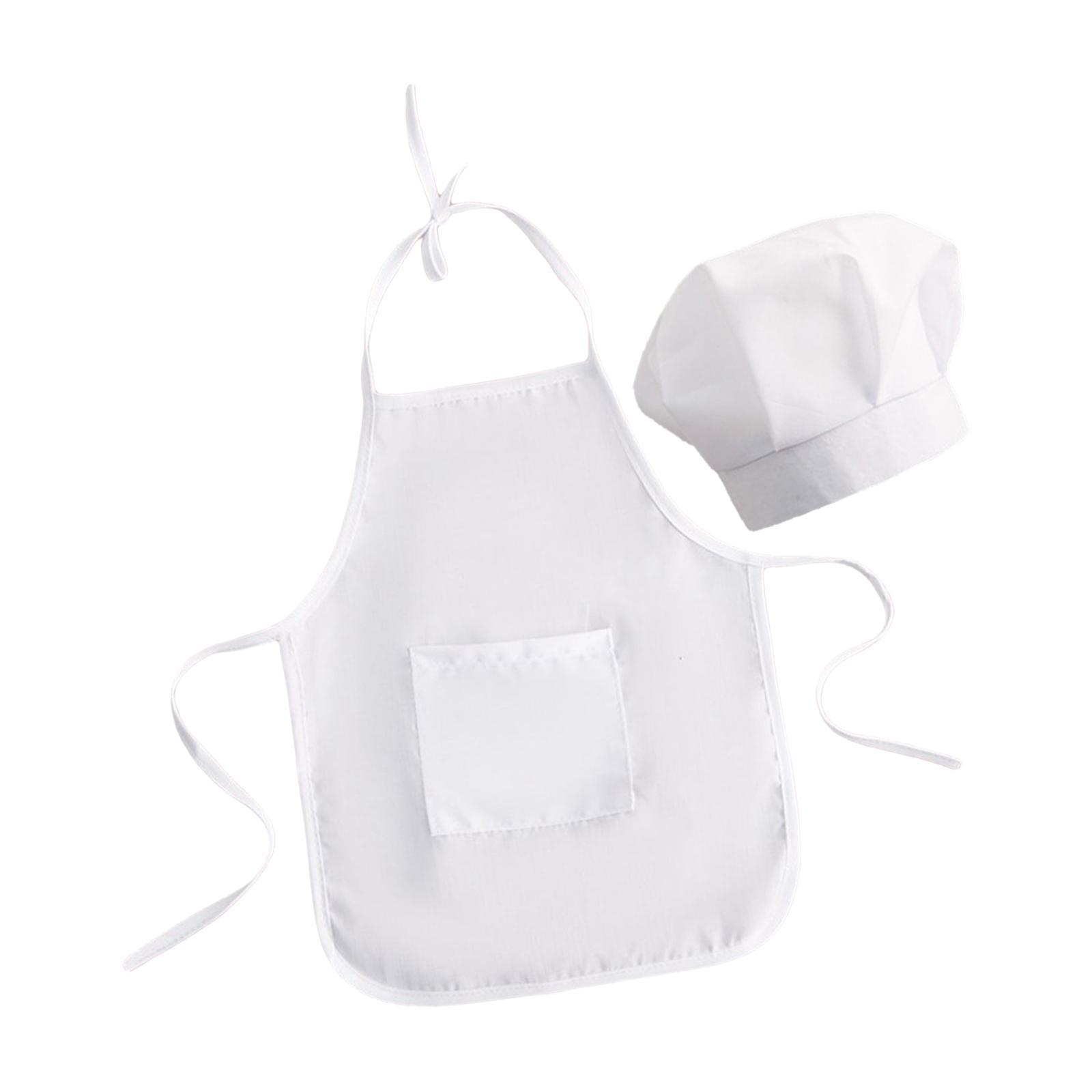 2 Pieces Baby Chef Apron and Hat Infant Baby Chef Costume Kids Costumes Set