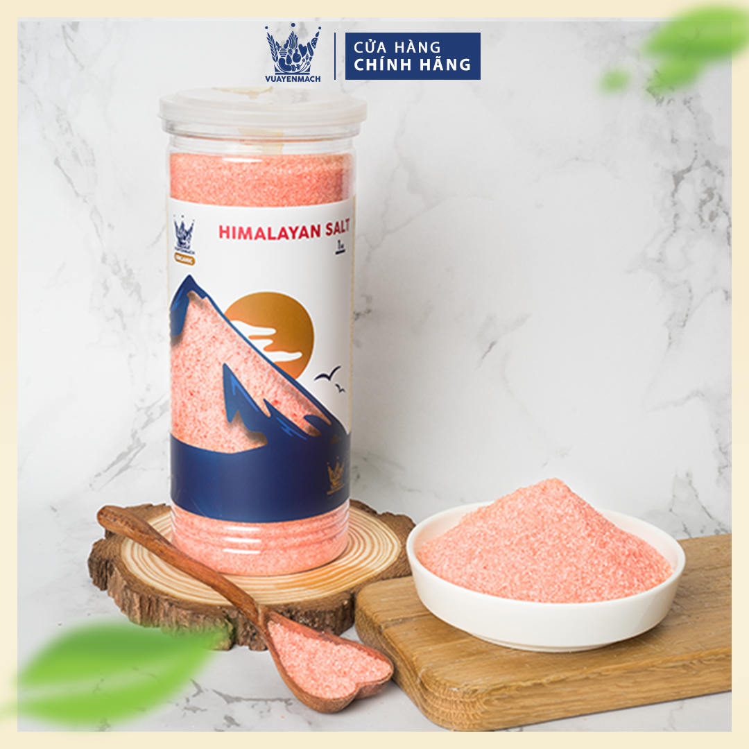 Muối hồng Himalaya VUA YẾN MẠCH nhập khẩu Pakistan chính hãng chuyên dùng nấu ăn 500gr