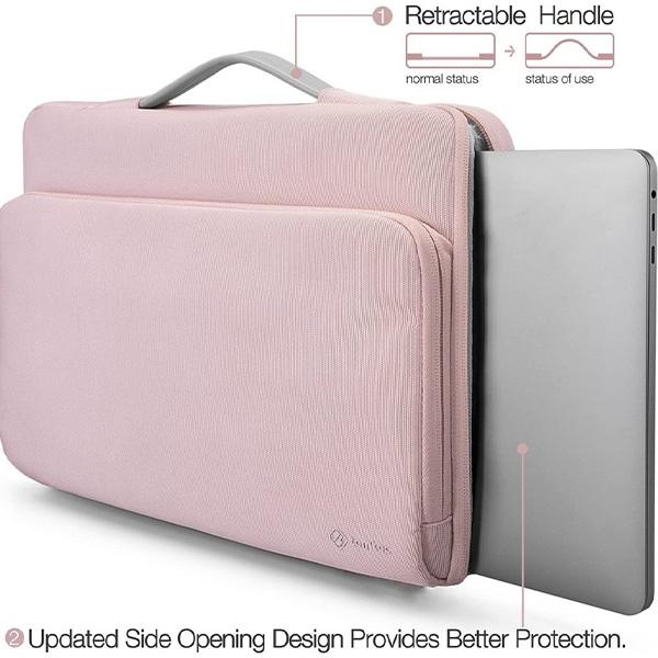 TÚI XÁCH CHỐNG SỐC TOMTOC  BRIEFCASE CHO MACBOOK AIR/PRO 13” NEW tránh va đập, trầy xước và tăng độ bền cho máy - HÀNG CHÍNH HÃNG