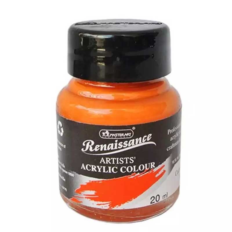 Màu Vẽ Acrylic Renaissance 20 ml #105 - Cadmium Orange