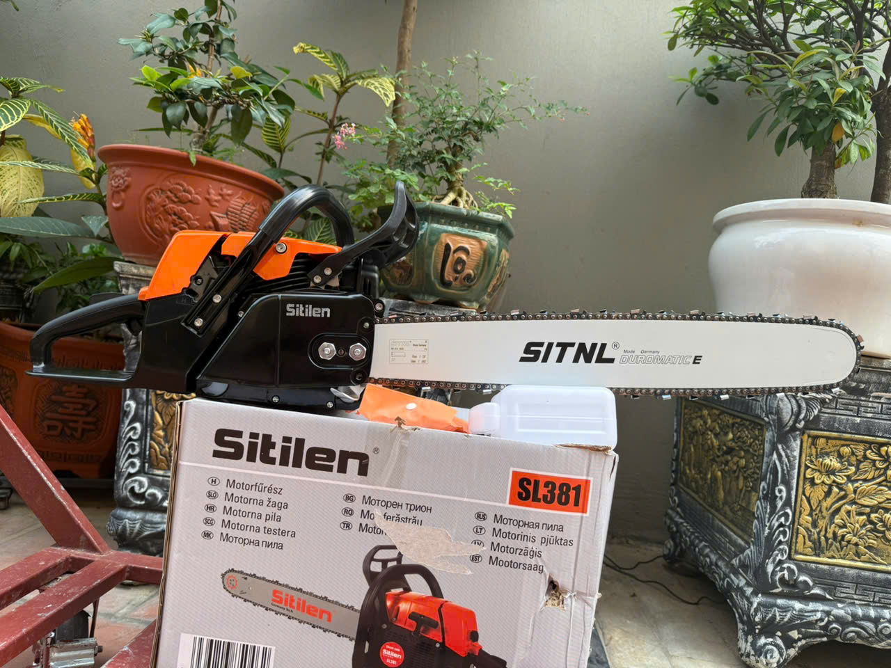Máy cưa Xích chạy xăng SITNL - Máy Cưa Xích Chạy Xăng - MÁY CƯA GỖ - Lam Xích 70cm Modell mới nhất 2026