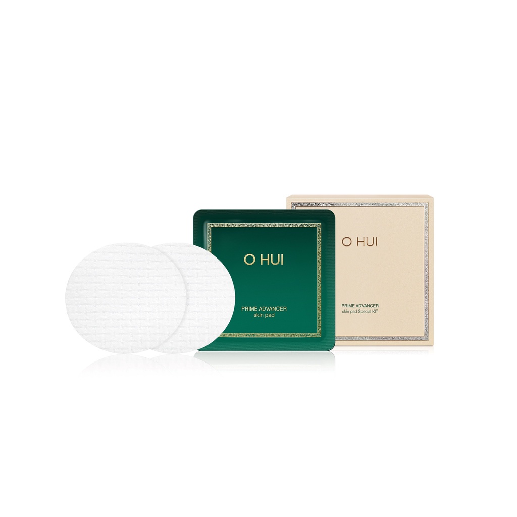 [HB Gift] Bông dưỡng da toner tẩy tế bào chết chống lão hóa sớm cho da nhạy cảm OHUI Prime Advancer Skin Pad (10 miếng)