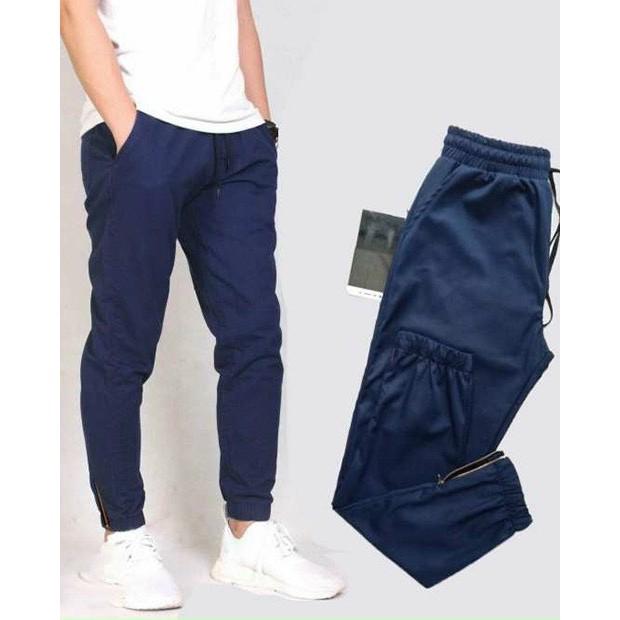 Quần jogger nam nữ trơn khóa chân cao cấp vải kaki xịn hàng quảng châu siêu cấp h2