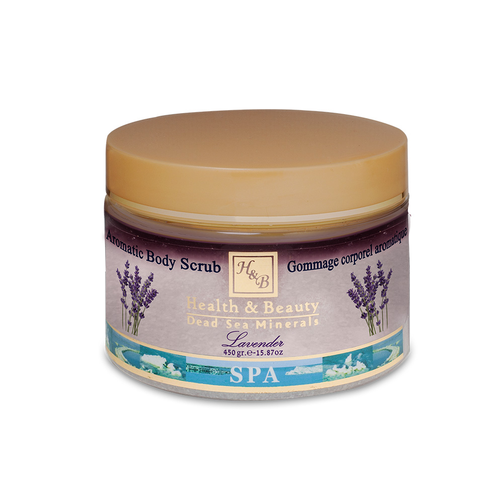 Muối tẩy tế bào chết cơ thể Health and Beauty Dead Sea Minerals - Israel- Aromatic Body Scrub 450gr