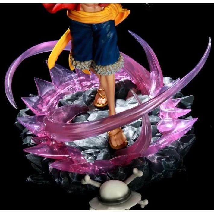 Mô hình Luffy Haki tím có Led 41cm - One Piece