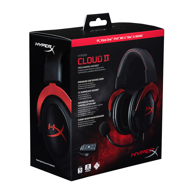 Tai nghe HyperX Cloud II Red - Hàng Chính Hãng