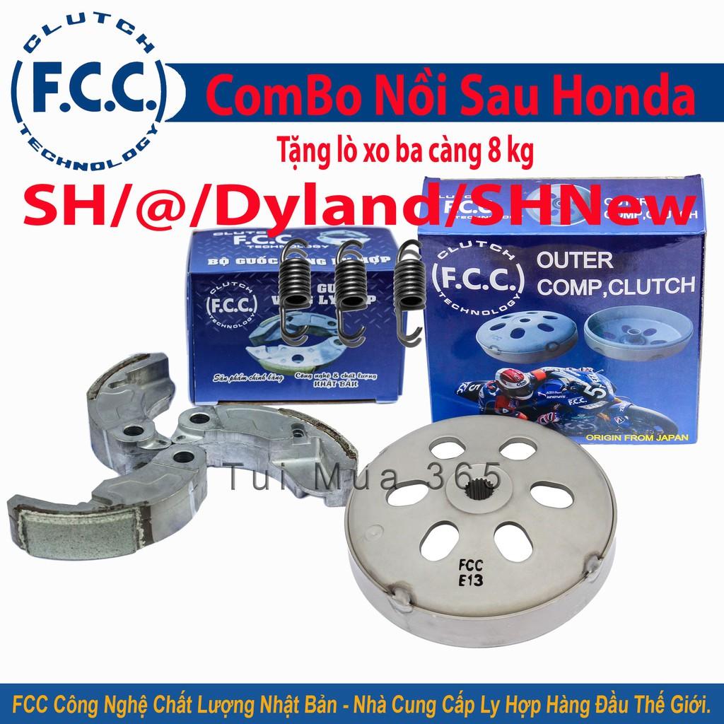 Combo Nồi Sau FCC Honda SH Y, A Còng, Dyland, SH New 2013 Japan