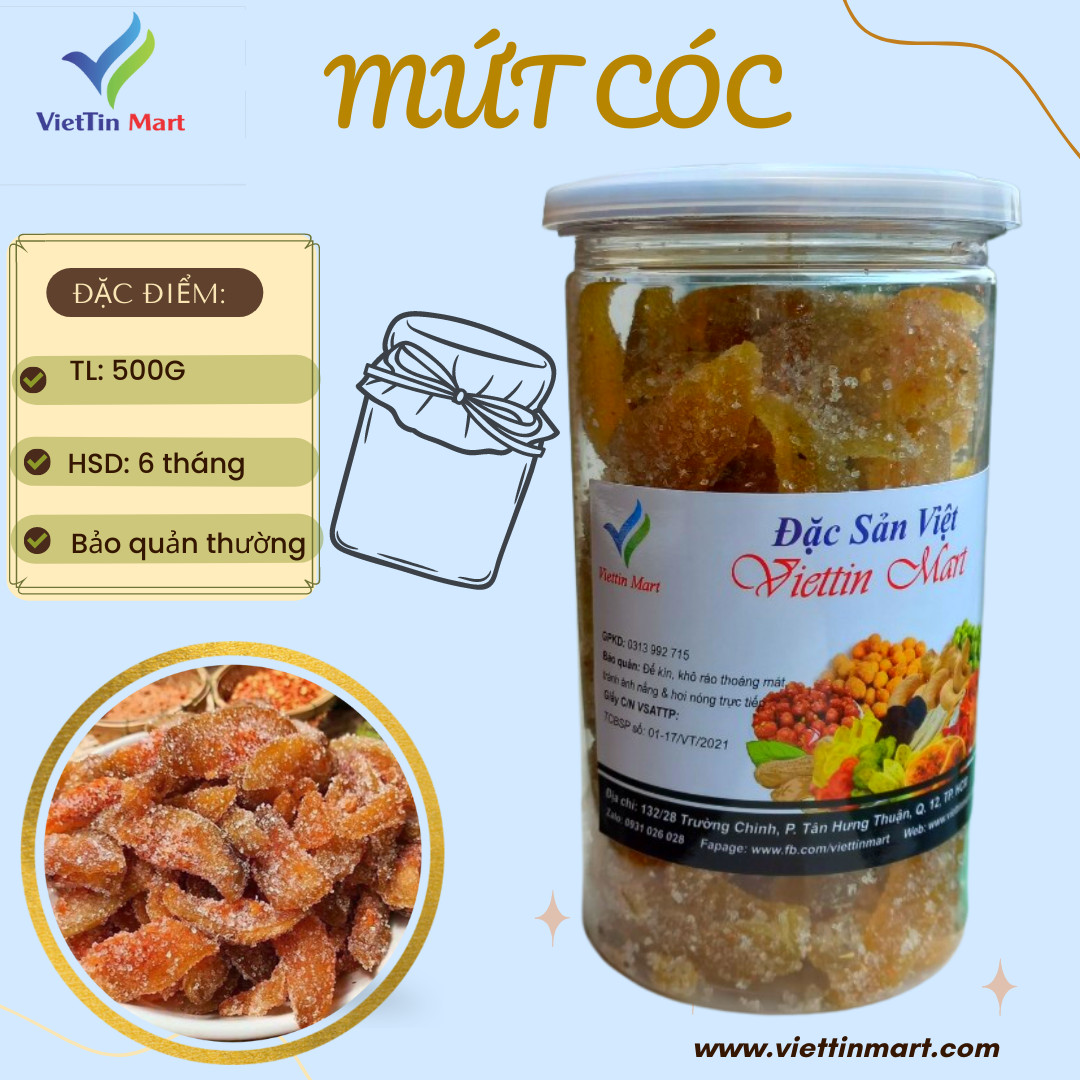 Cóc Chanh Muối Viettin Mart 500Gr