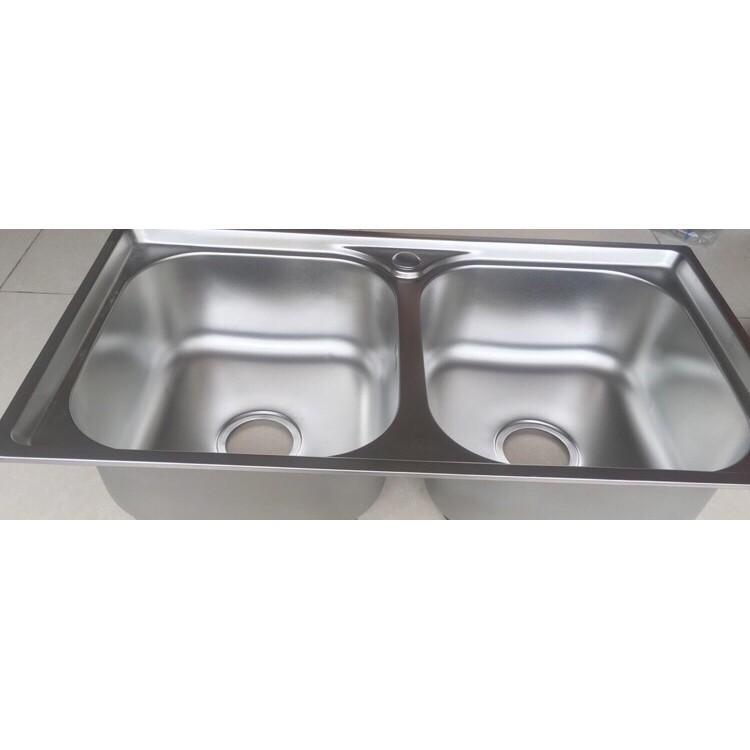 CHẬU RỬA CHÉN INOX(có bộ xả inox đi kèm)