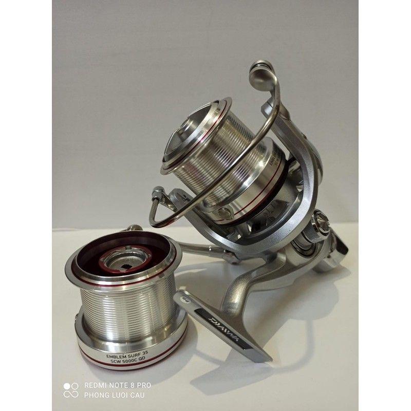 Máy câu cá daiwa chính hãng 2 cối EMBLEM SURF câu lục