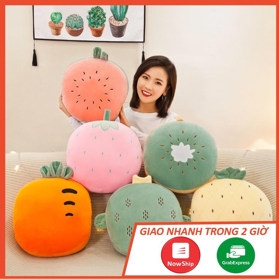 Bộ Chăn Gối Văn Phòng 3 Trong 1 Hình Trái Cây Tròn Dễ Thương GM022 Chichi