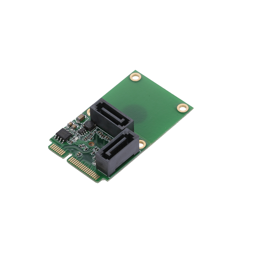 Bộ Chuyển Đổi Đĩa Cứng 2 Cổng Thẻ SATA3.0 Mini PCI-E Sang SATA3