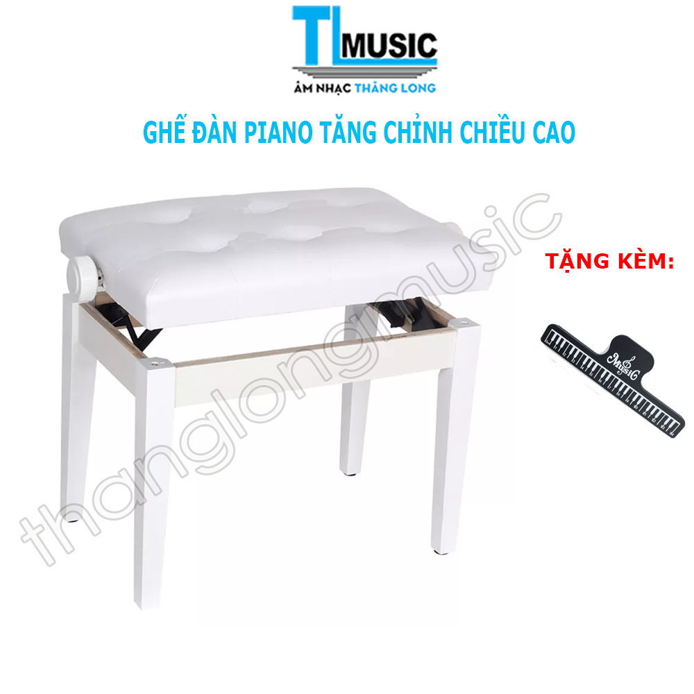 Ghế Đàn Organ, Piano Cơ Tăng Giảm Chiều Cao ( Kèm kẹp bản nhạc )