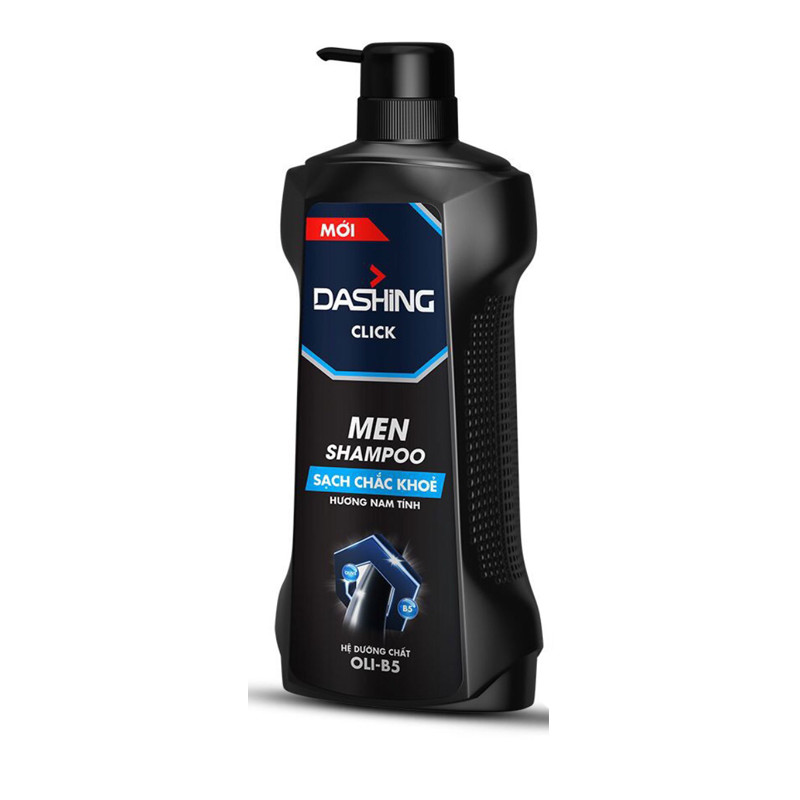 Combo 2 Chai Dầu Gội Cho Tóc Sạch Chắc Khỏe Dành Cho Nam Giới Dashing Click Men Shampoo (650g*2)+Tặng kèm 10 gói dầu gội