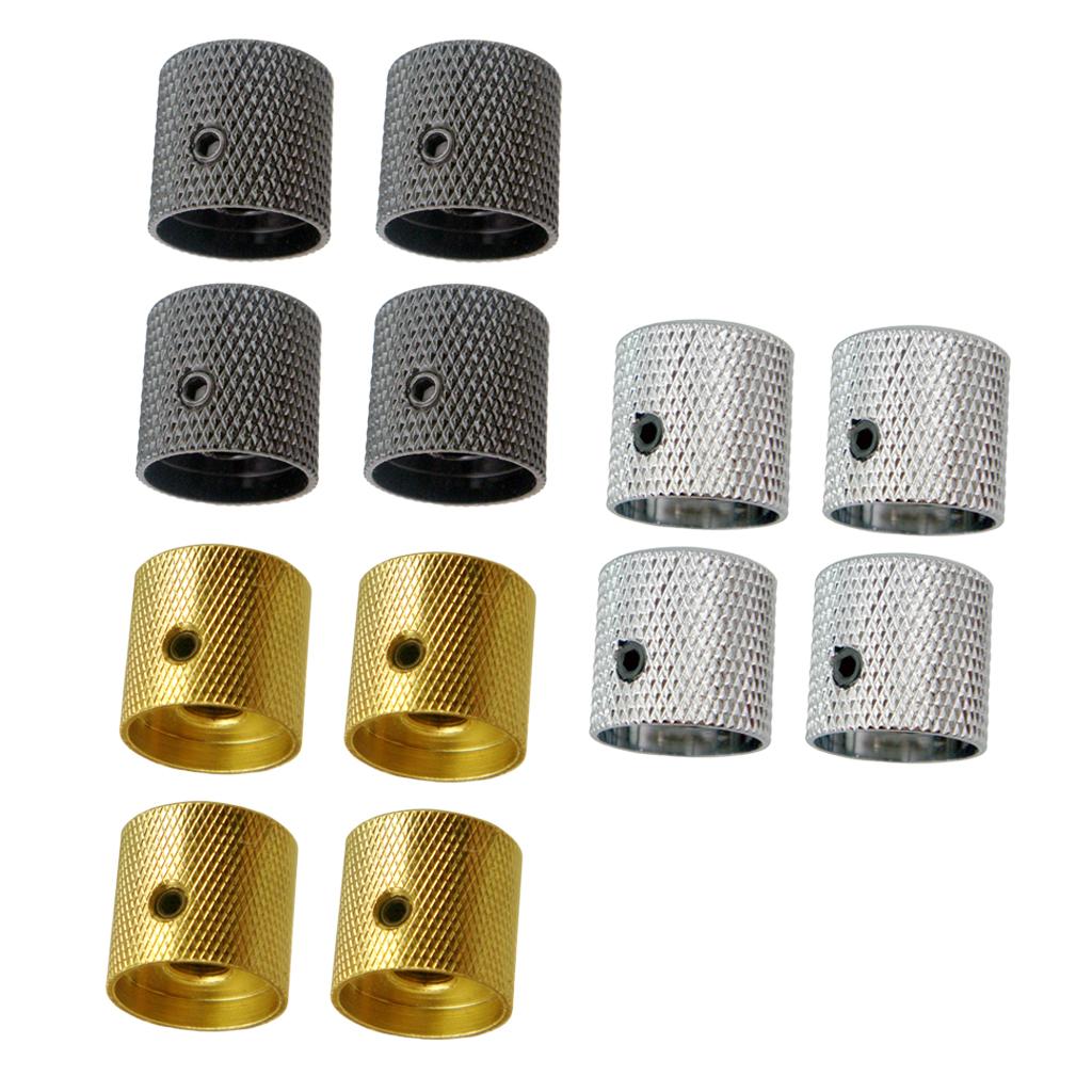 4x Guitar Volume Tone Knobs Gold for Electric Guitar/Bass Replacement Parts
