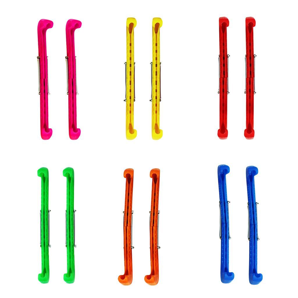 1 Pair Blue  Ice Hockey Skate Skating  Covers Adjustable