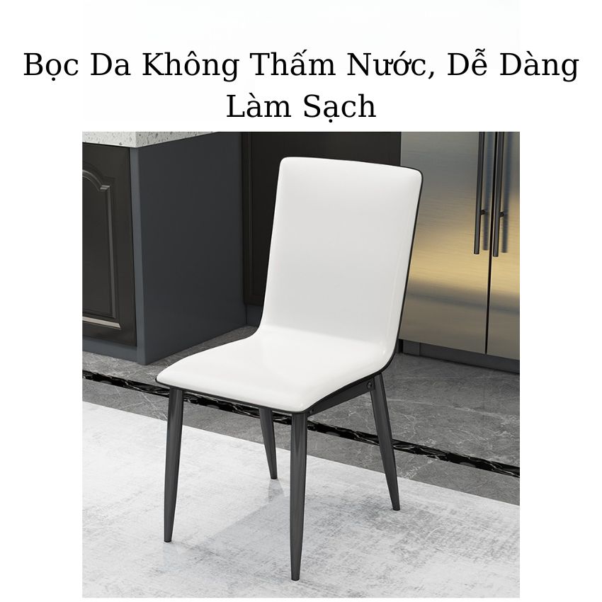 Bộ Bàn Ăn Ghế Da Cao Cấp, Mặt Kính Cường Lực, Bộ Bàn Ăn Tiết Kiệm Diện Tích