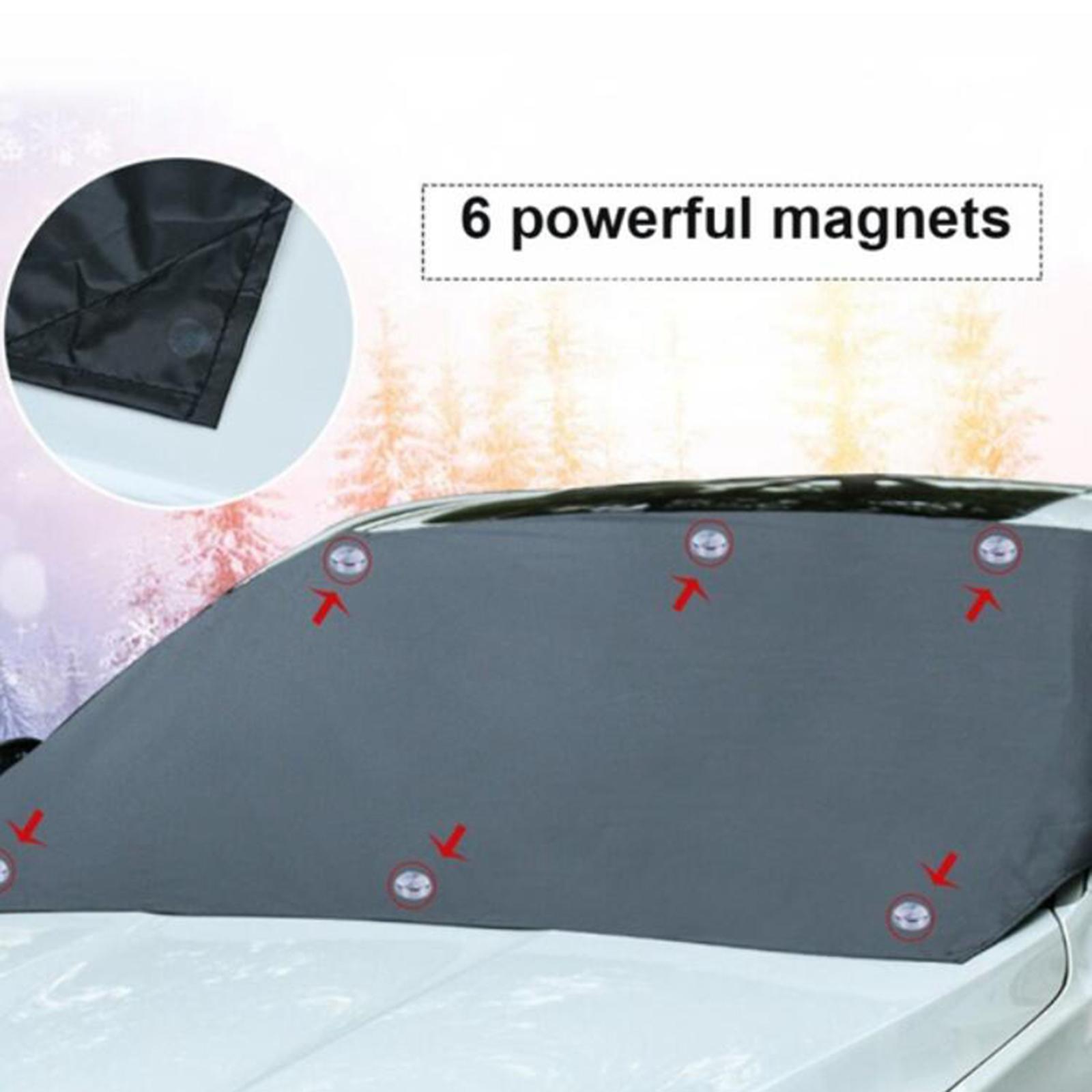 Windproof Car Truck Windshield Snow Cover with Magnetic Sun Visor Protector