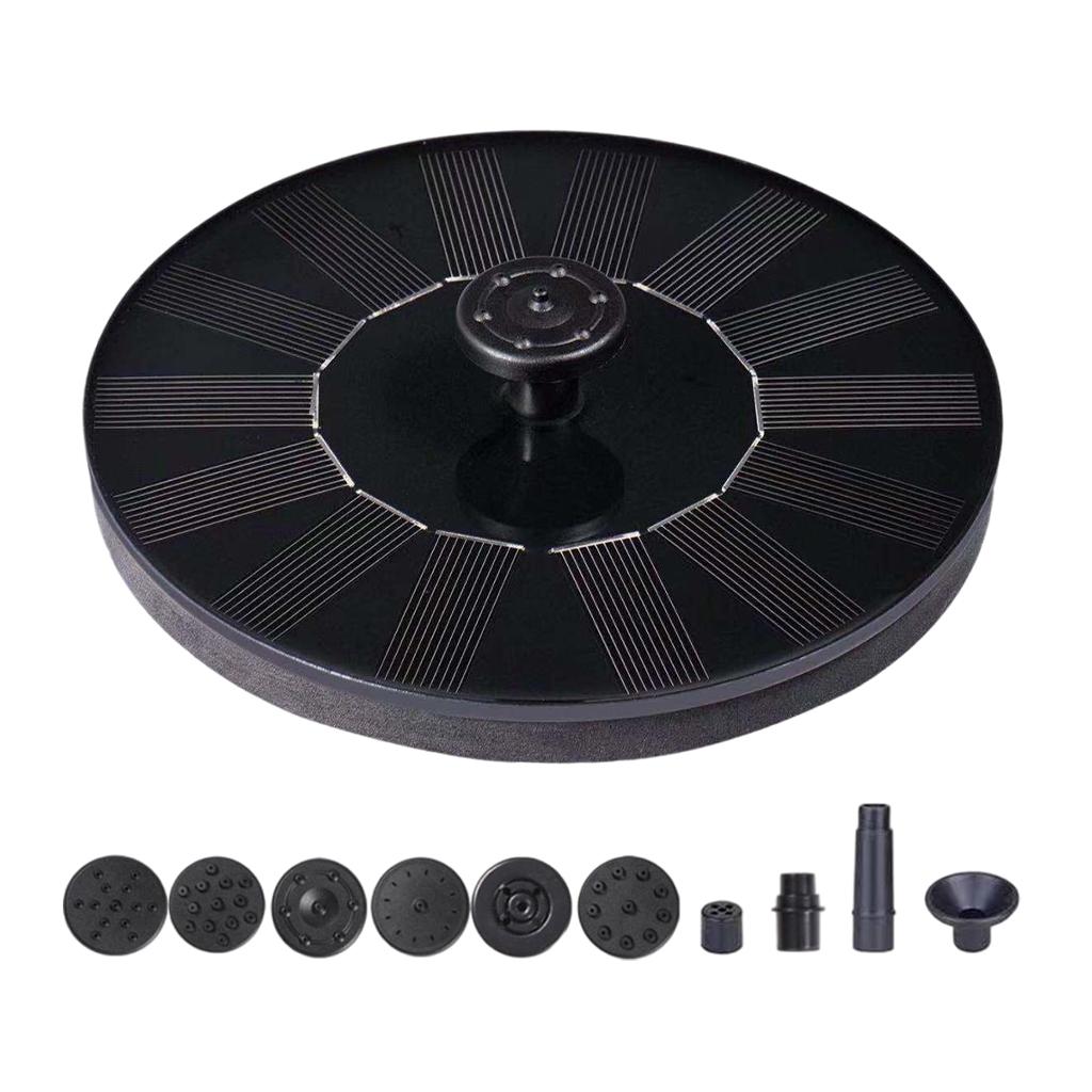 Solar Water Fountain Pump Bird Bath Floating for Garden Pond Pool Outdoor