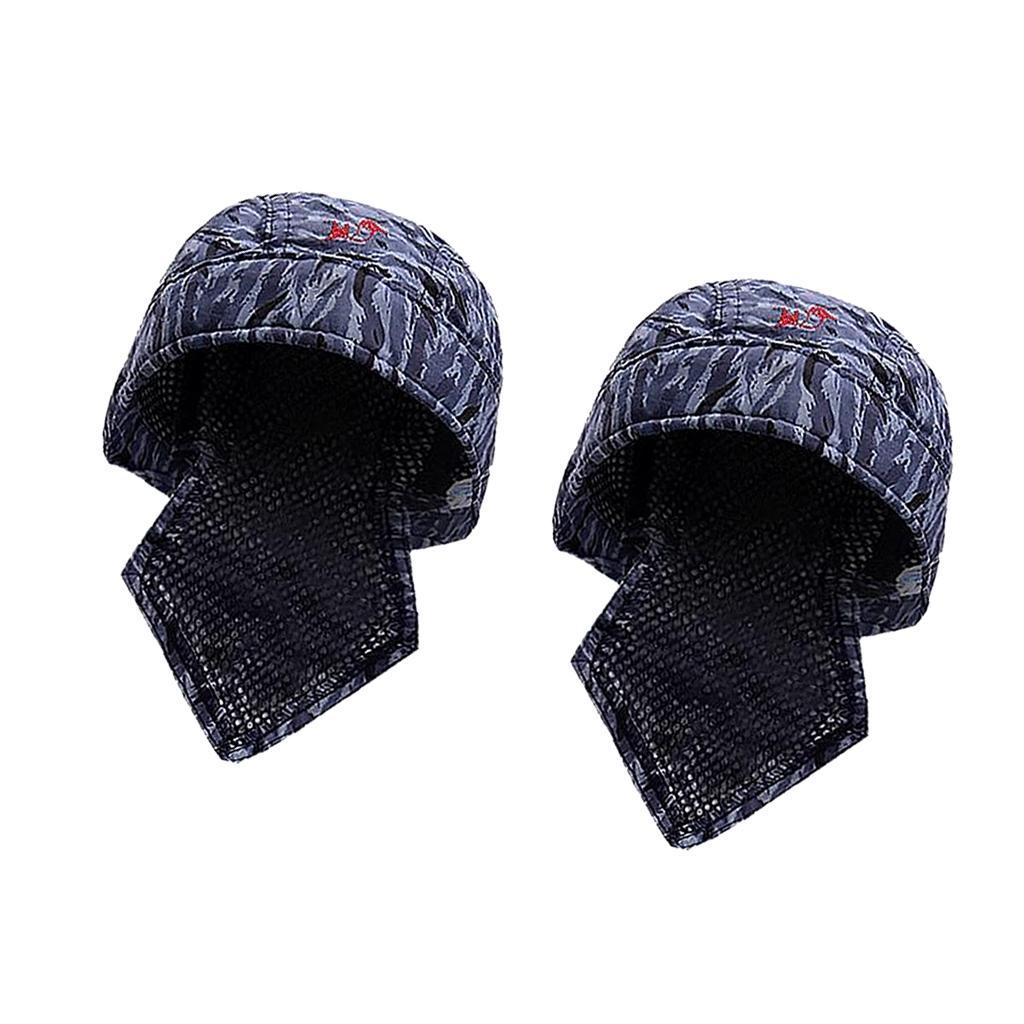 2Pcs Welding Welder Protective Hat Cap Scarf Welder Flame Retardant Cotton