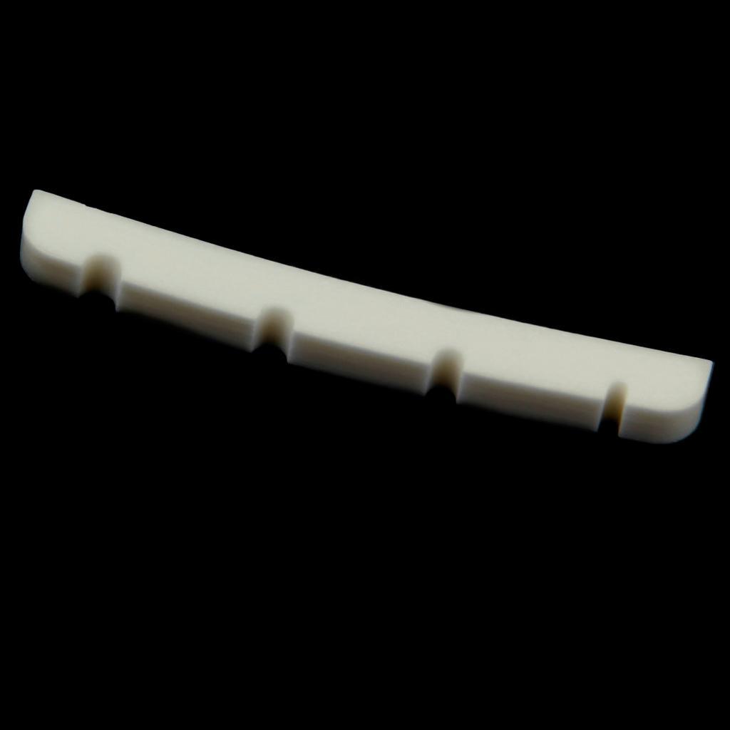 8- Bridge Bone Nut Slotted for 4 string Electric Bass Guitar