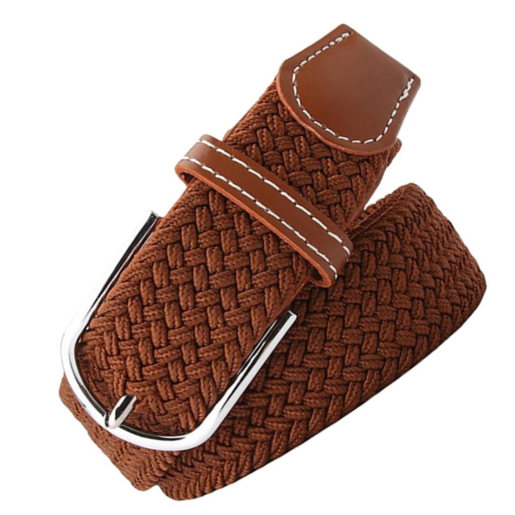 2Pcs Men Women Woven Canvas Belt Webbing Belt Travel Trouser Jeans